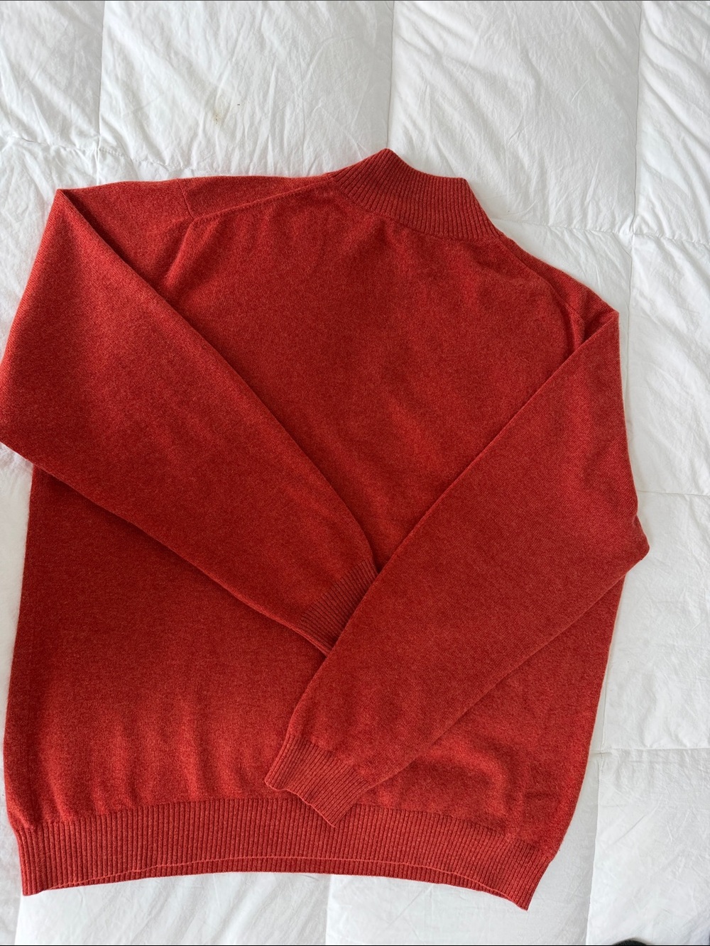 Men's Half-Zip Cashmere Sweater - Picture 3 of 3